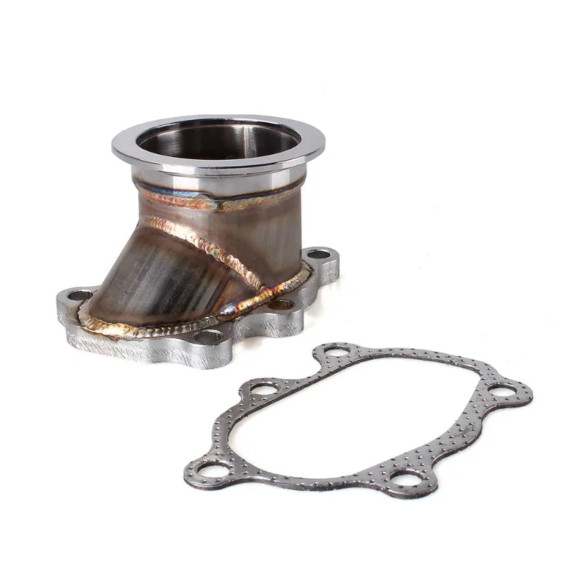 2.5 Inch 63mm Turbocharger 5-Hole Flange Base with Gasket for T25 T28, Car Modification Parts