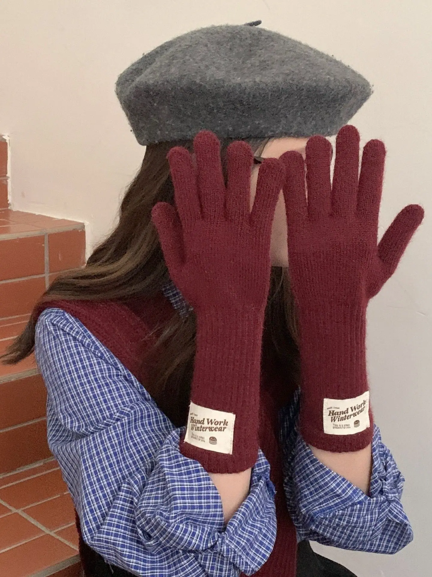 thiened-fce-forrado-de-malha-luvas-vermelhas-para-mulheres-inverno-quente-ciclismo-ao-ar-livre-a-prova-de-frio-touchscreen-ible-handwear