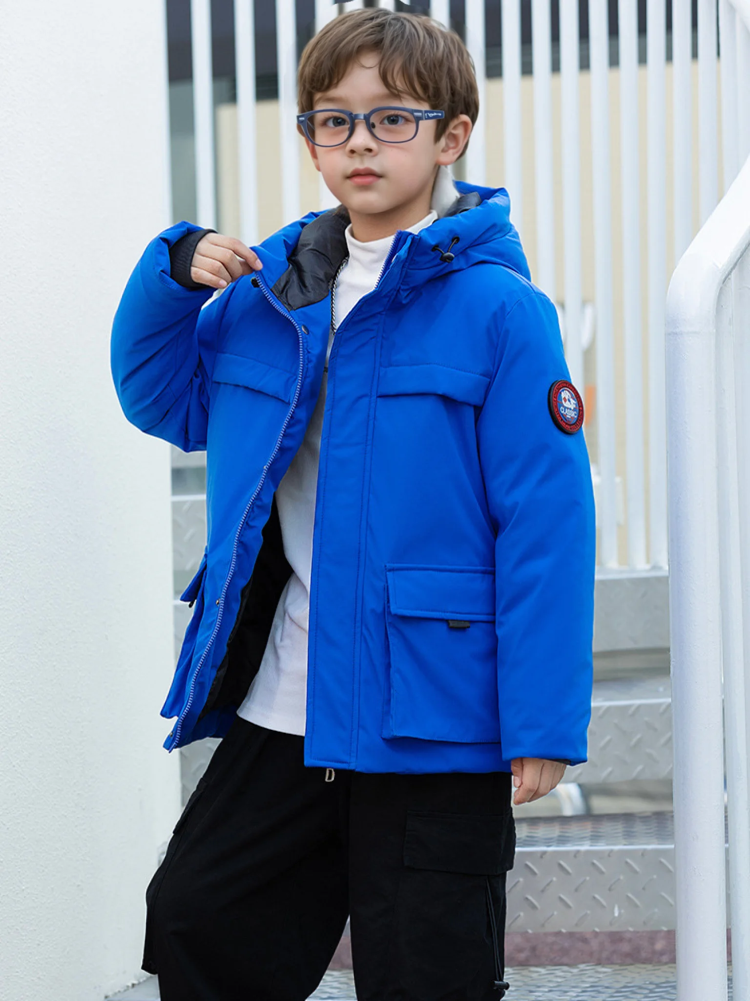 

Girls Kids Windproof Waterproof Cotton Content Coat Children Garment 6-18Y Teenager Boys Winter Thick Warm Cotton Padded Outwear