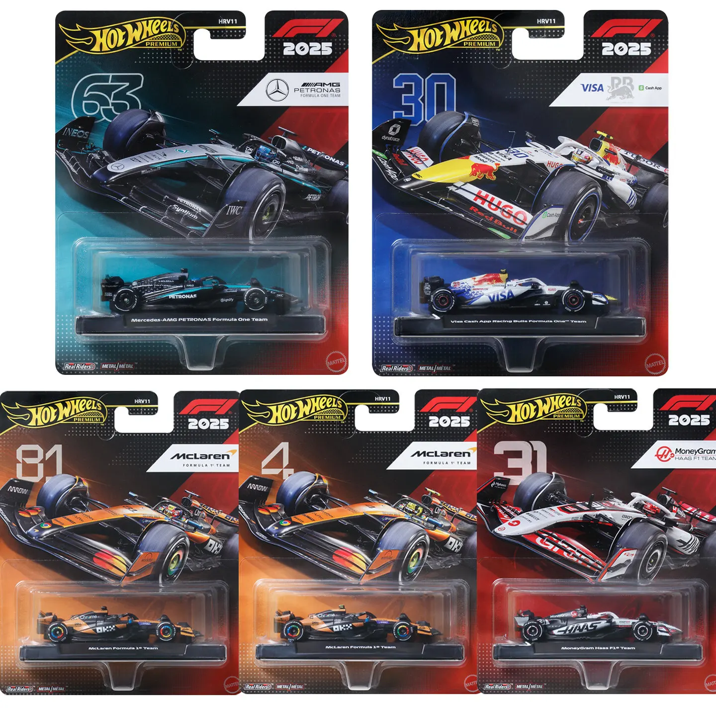 ホットウィールおもちゃの車コレクター-ホットウィール-f1-レーシング-レッドブル-マクラーレン-メルセデスベンツ-チーム-合金モデルカー-b-o-y-ホリデーギフト用