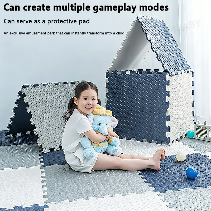 4/8/16 Pcs Cushion, Baby Crawling, Non-Slip Floor Mat for Kids, Mat Family Interlocking Foam Floor Tiles, Home Gym Equipment Mat