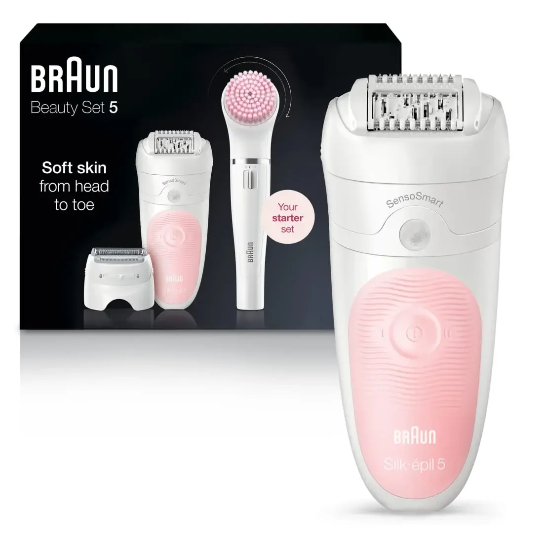 Hair Removal Device,  for Women, Includes Shaver and Facial Cleansing