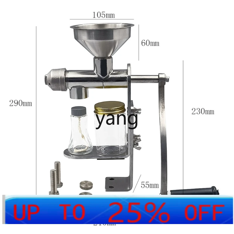 

LTT stainless steel manual oil press household small peanut sesame press