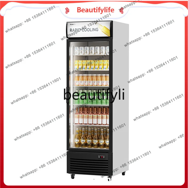 Single Door Beverage Display Cabinet Refrigerator Commercial Freezer Double Door Food Preservation Refrigerated Cabinet