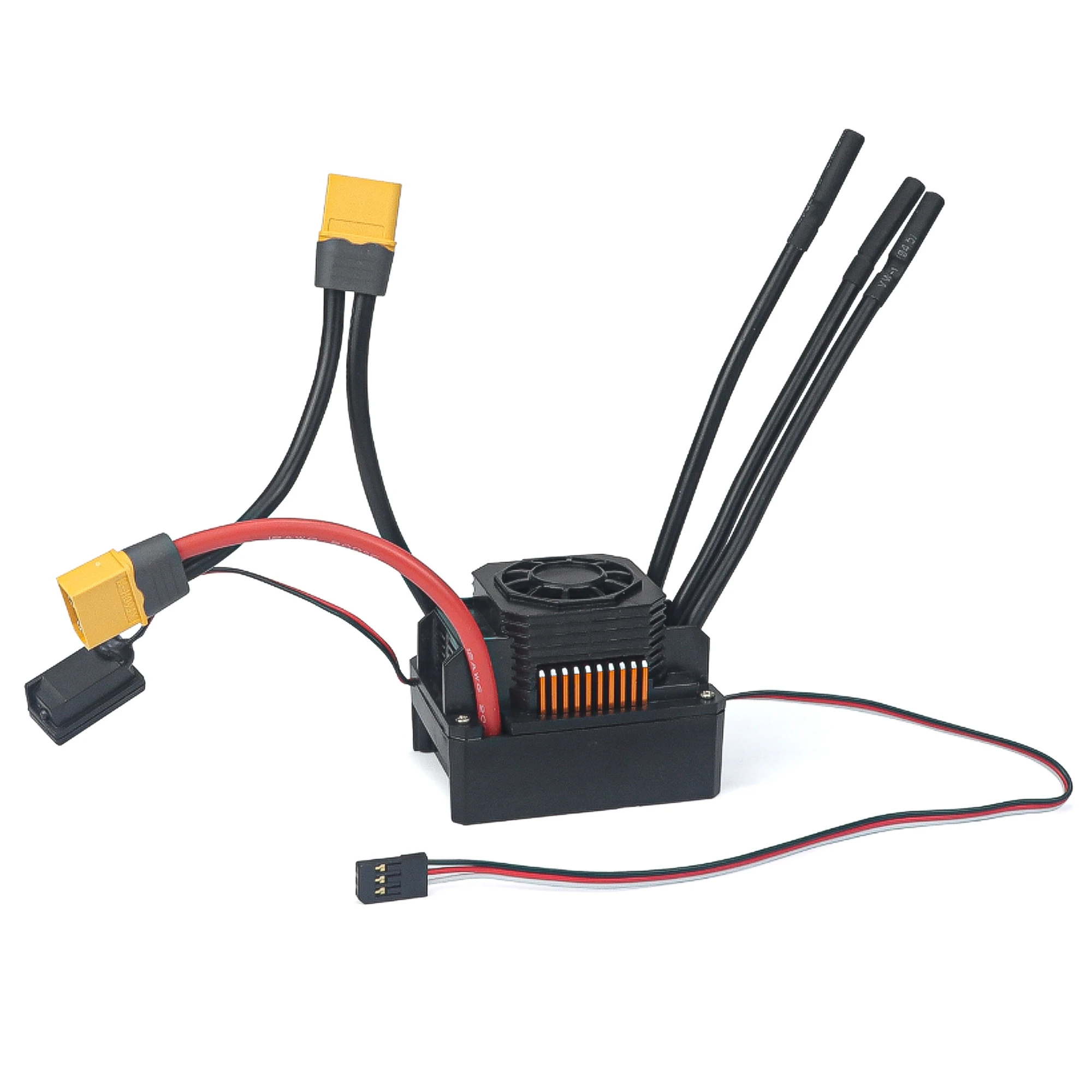 SURPASS HOBBY KK 150A Brushless ESC T Plug /XT60 Plug for 1/8 1/10 1/12 1/16 RC Brushless Motor 2-6S Compatible with Scale Model