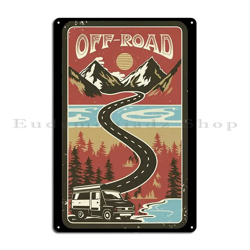 Off Road Adventure Metal Sign Home Painting Plaques Designer Cinema Tin Sign Poster