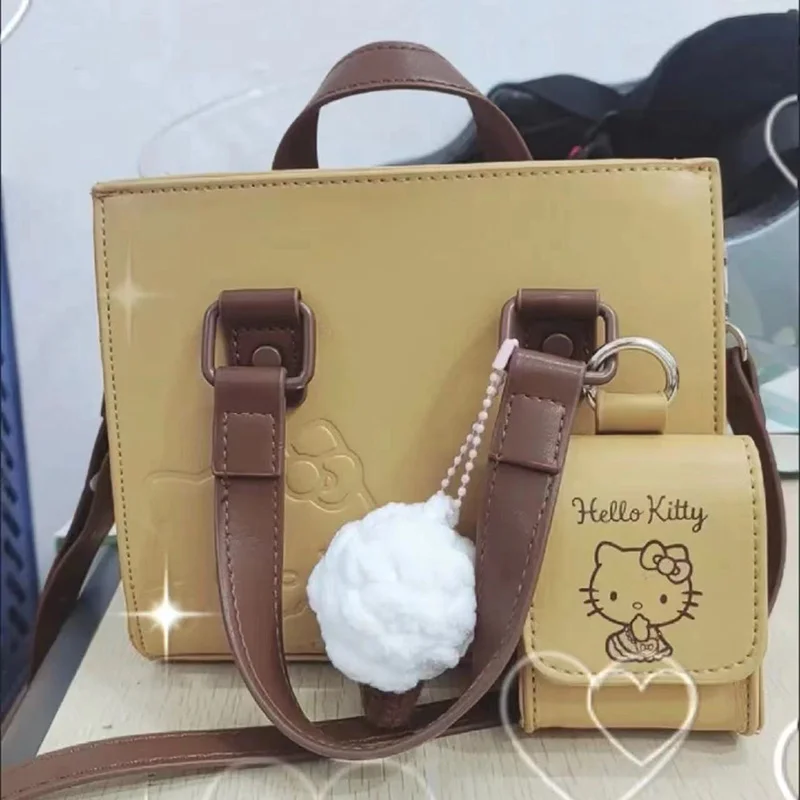 2024 nuova borsa a tracolla femminile Sanrio Anime hellobykitty viene fornita con borsa per cuffie in cartone animato borsa da viaggio moda ragazza