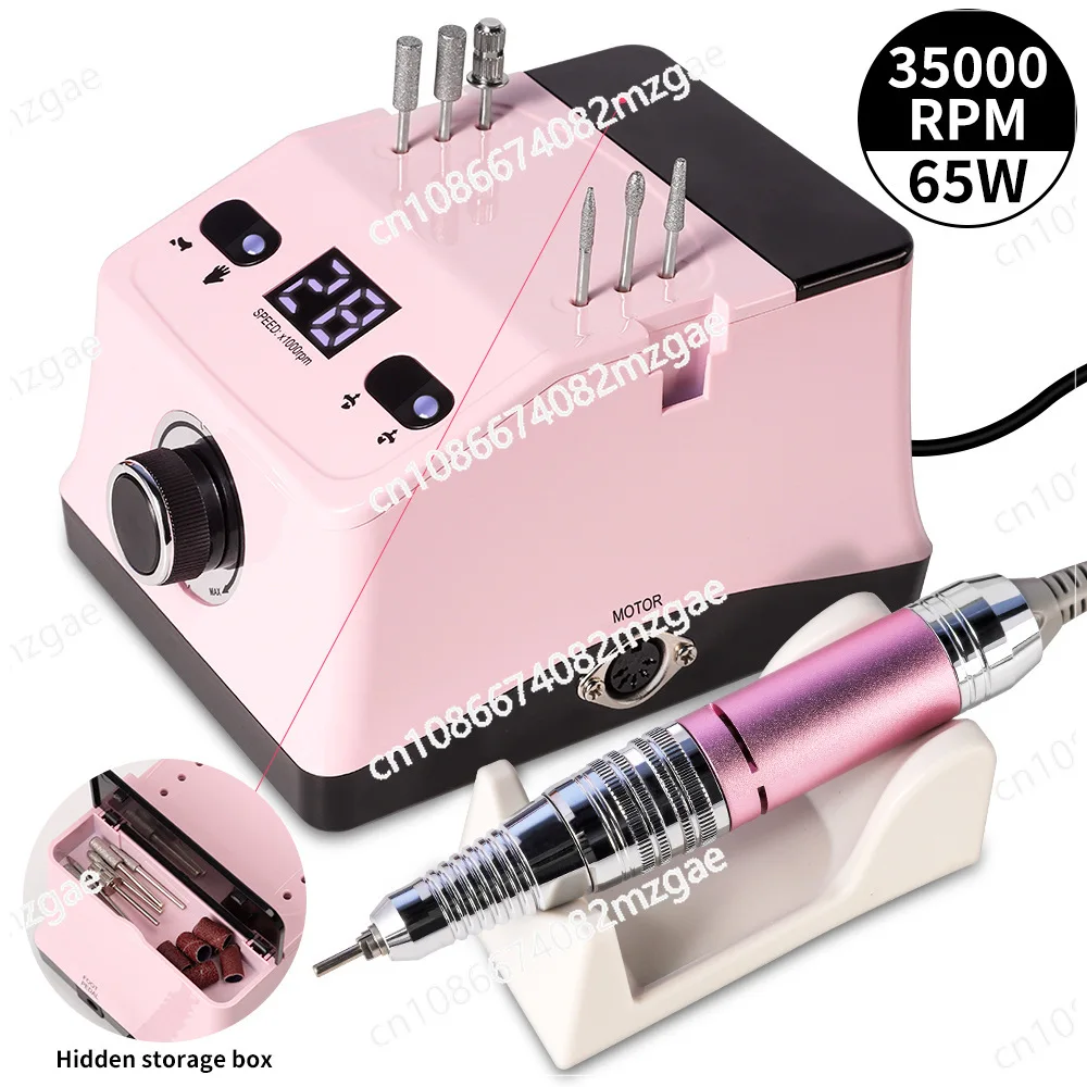 Nail polisher, portable LCD screen polisher, nail remover, nail polisher 35000 rpm