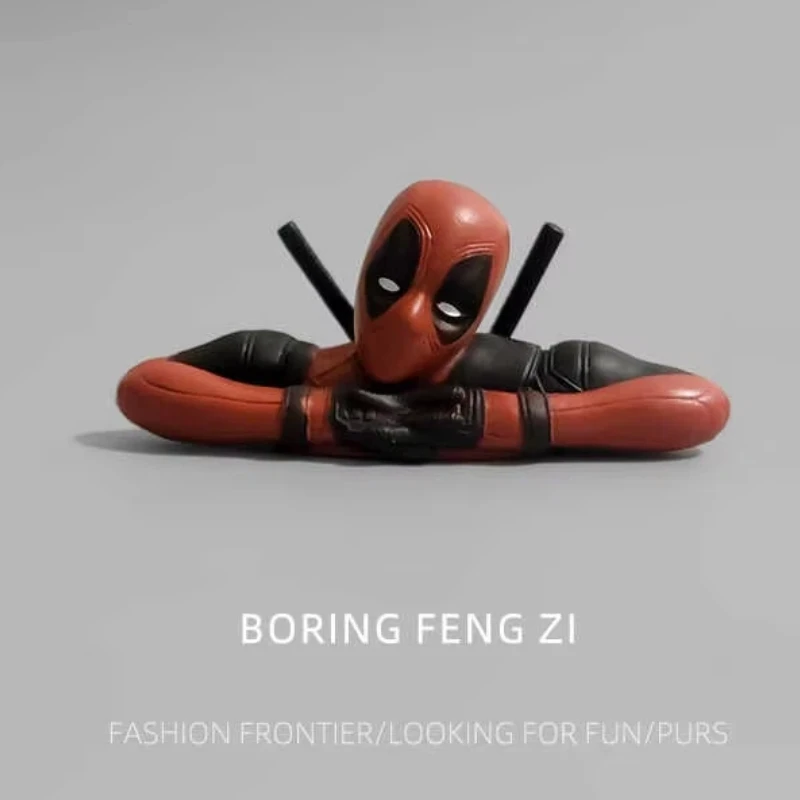 Mini Deadpool Computer Desktop Heilung Cartoon Ornamente begleiten Sie zu dekomprimieren Spielzeug Workstation Cartoon Dekorationen Geschenke