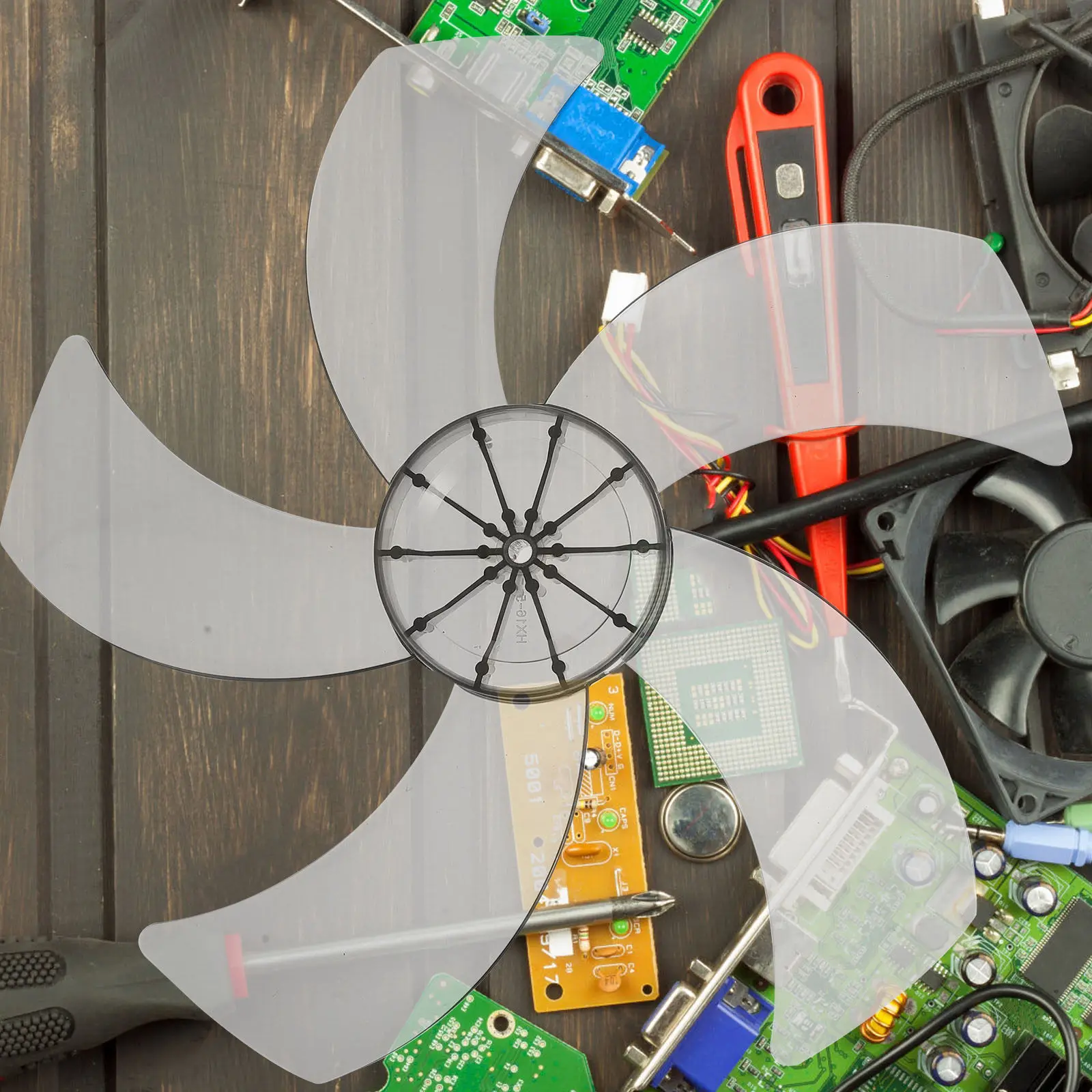 Electric Fan Blade Replacement Plastic Propeller for Pedestal Table Floor Fans Easy Install and Clean