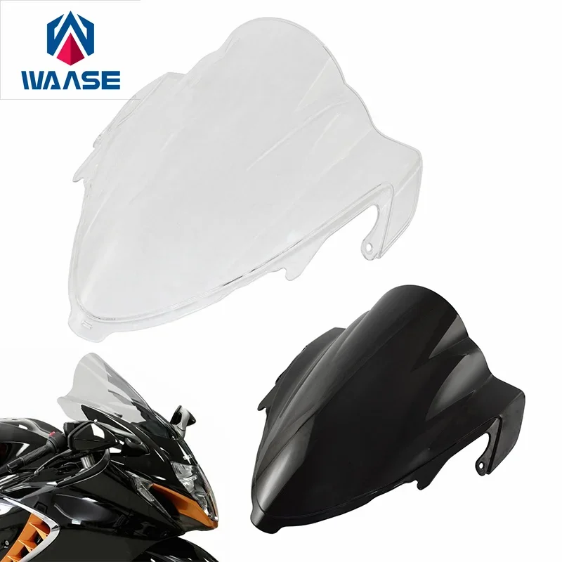 

waase For Suzuki Hayabusa GSX1300R GSXR1300 GSX-R1300 2021 2022 2023 Windscreen Windshield Wind Deflector Shield Visor Glass