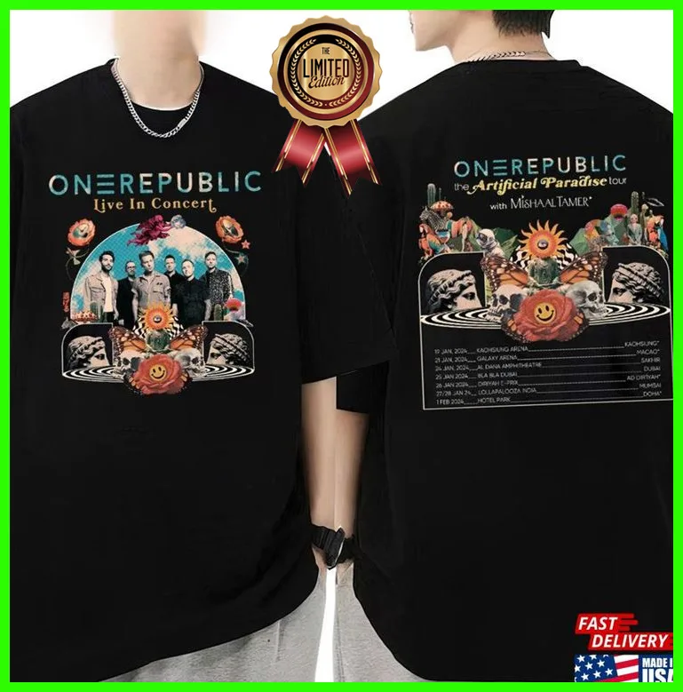 OneRepublic Artificial Paradise 2024 T-shirt 2SIDES