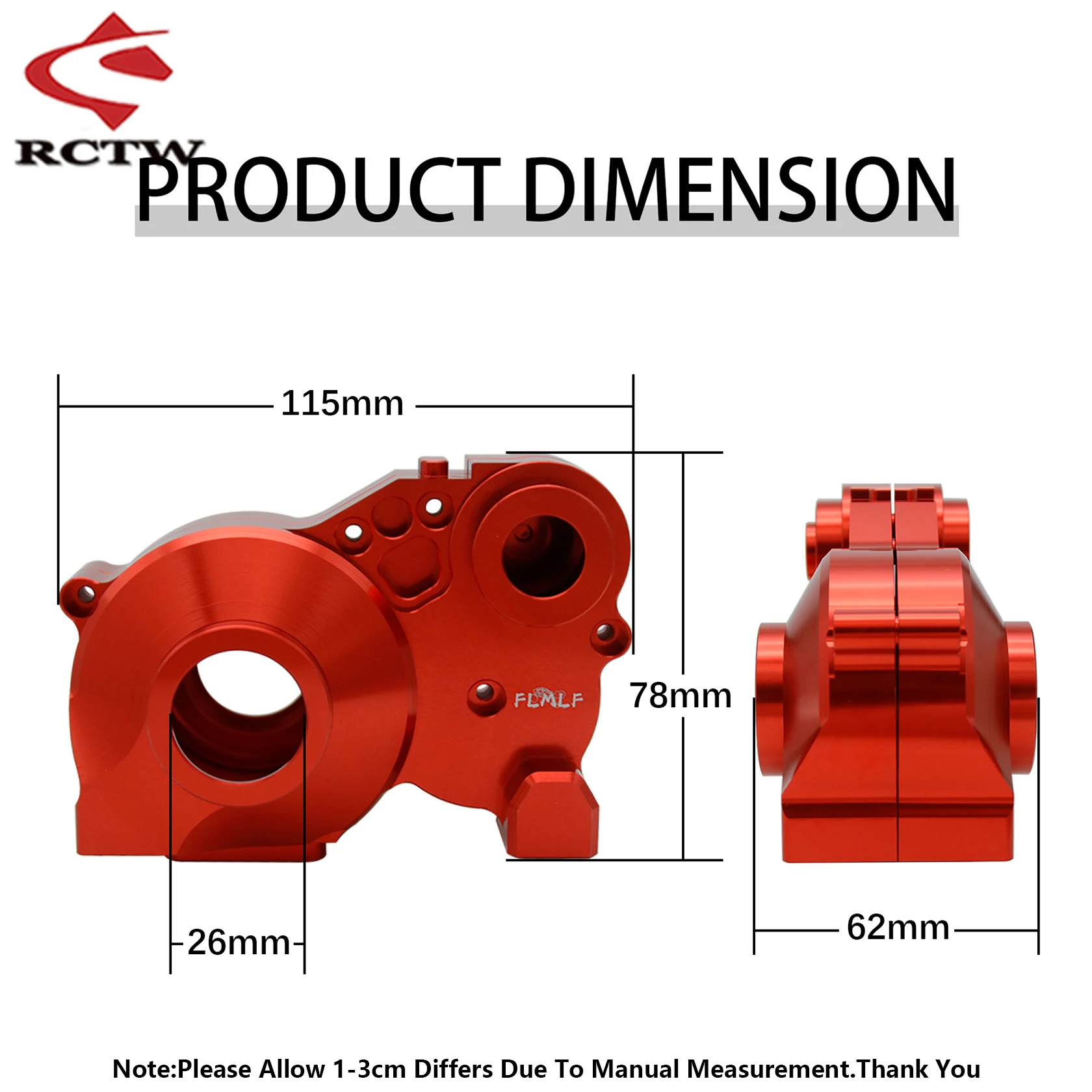 金属製のレーシングギアボックス,1/5g,hpi,楽しい,Rovan km,5b,5t,5sc,rc
