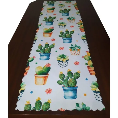 Kırlentdünyası Pillow decorate World Cactus Themed Decorative Runner