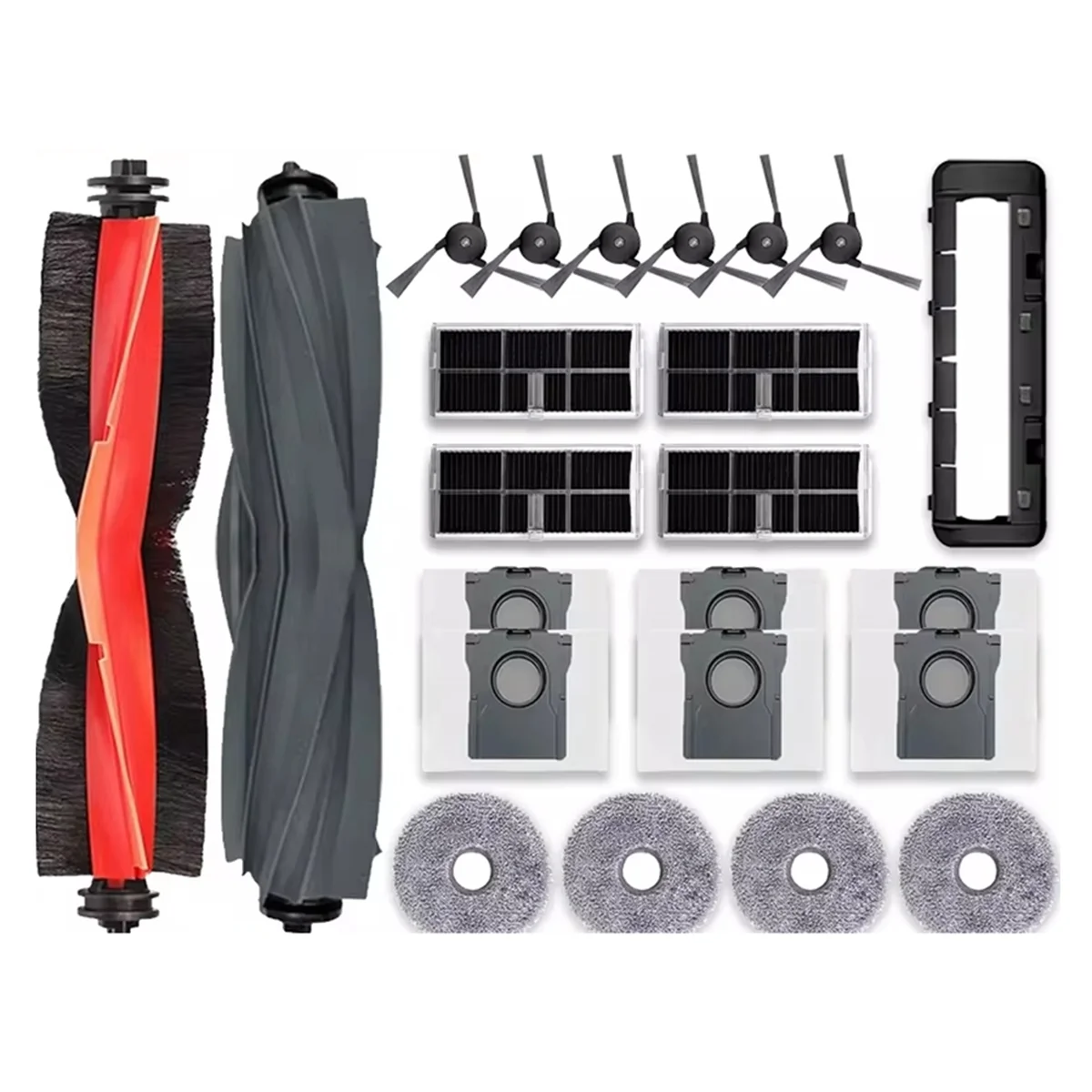 ملحقات لـ Dreame X40 Ultra Bot X40/X40 Pro Robot Vacuum استبدال الفرشاة الرئيسية مرشح ممسحة منصات أكياس الغبار