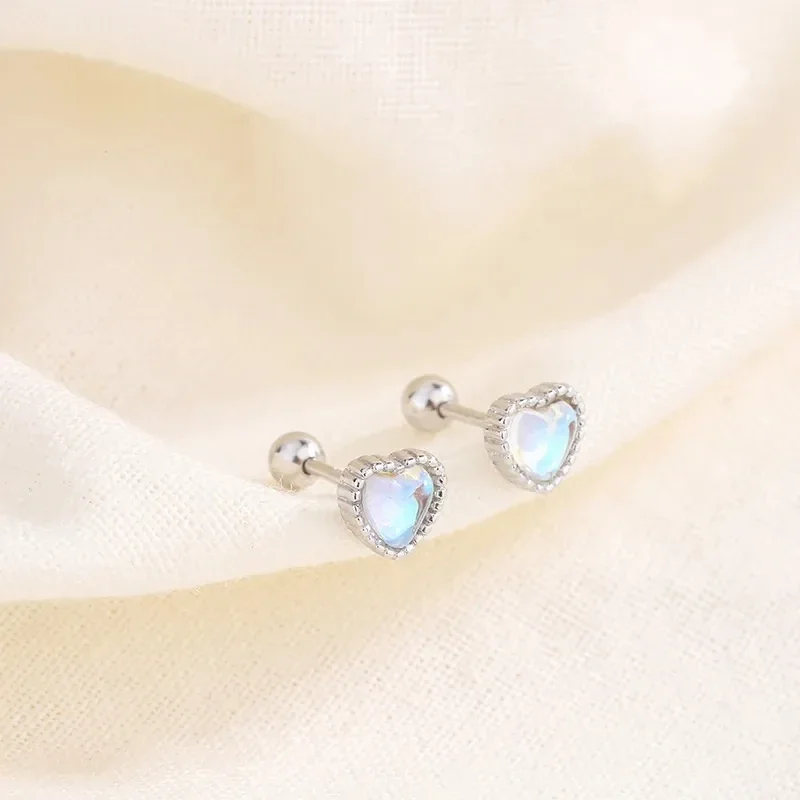 Koreanische 925 Silber Nadel Tragus Piercing Helix Ohrstecker für Frauen 2 Stücke Schmetterling Herz Trendy Ohr Piercing Körperschmuck – Detail 15