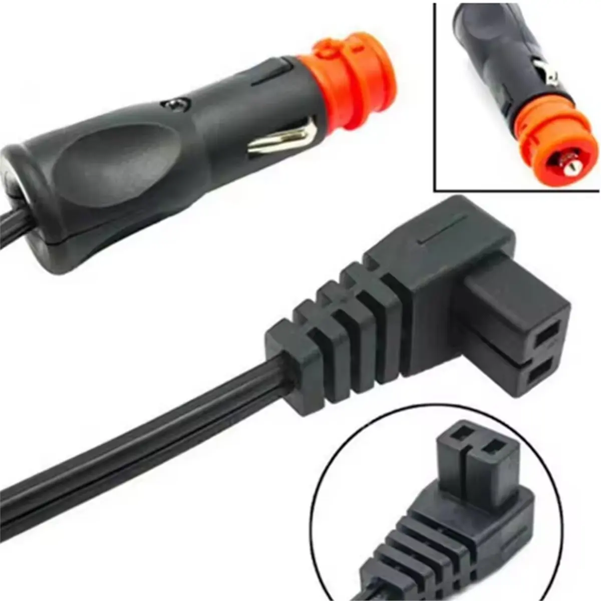 A49T For Car Refrigerator Warmer Extension Power Cable Car Fridge Cable Cooler Charging Replacement Line