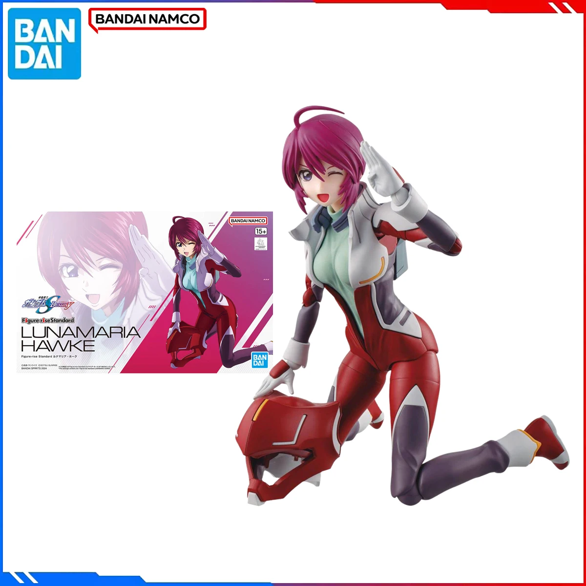 

Genuine Bandai Original Gundam Figure Model Kits Figure-rise Standard Anime Figures Lunamaria Hawke Action Model Toys Gift