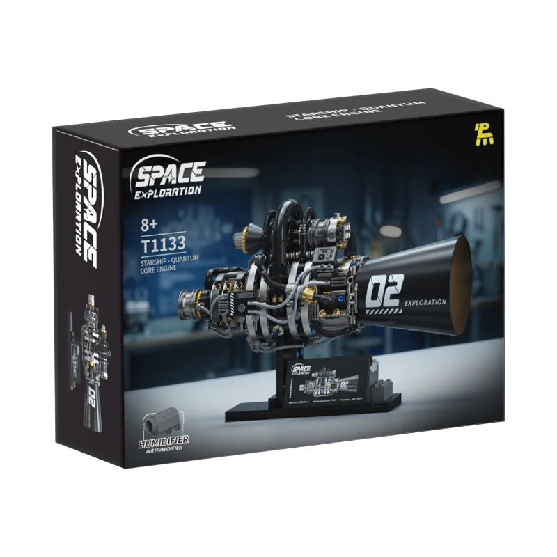 

IN STOCK T1133 MOC Technical Starship Engine Thruster Jet Engine Building Blocks Bricks Model Toys for Boys Christmas Gft Set