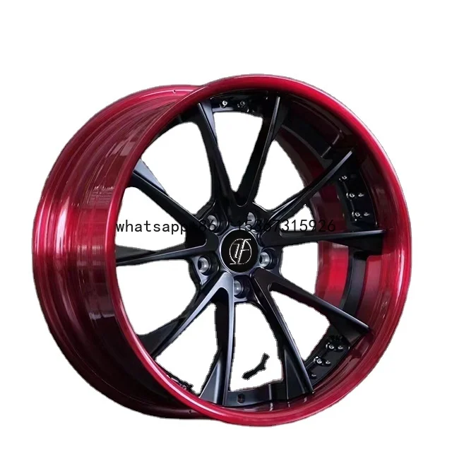 

Top quality wheel 20 inch any car alloy 2 piece multi spoke 5x114.3 wheels 20 inch red black matte black wheels for luxury car