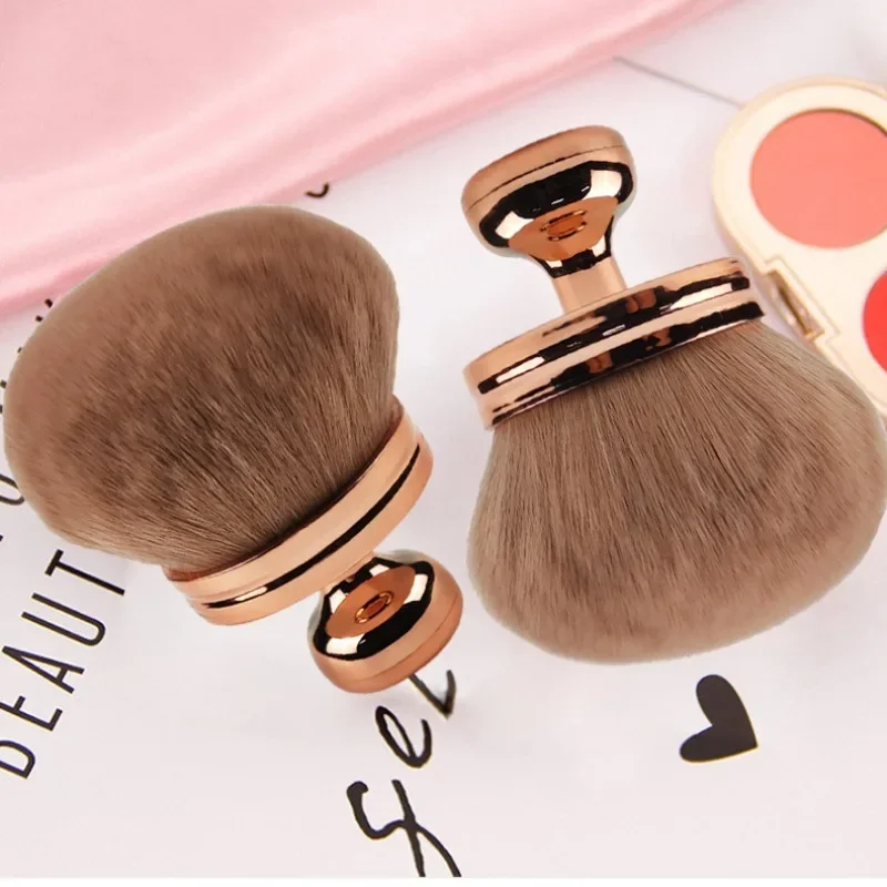 Brocha de maquillaje corporal Extra grande, 1 piezas, bronceador de piernas, forma ovalada, brocha Kabuki impecable, brocha de base Kabuki