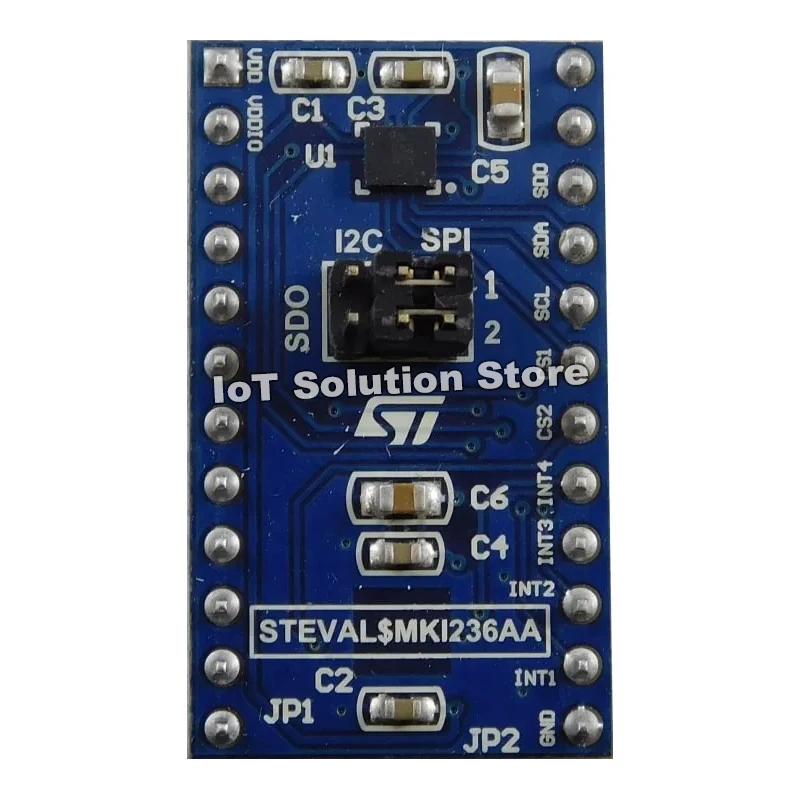 

STEVAL-MKI236A 2xASM330LHB adapter board for a standard DIL24 socket STEVAL MKI236A