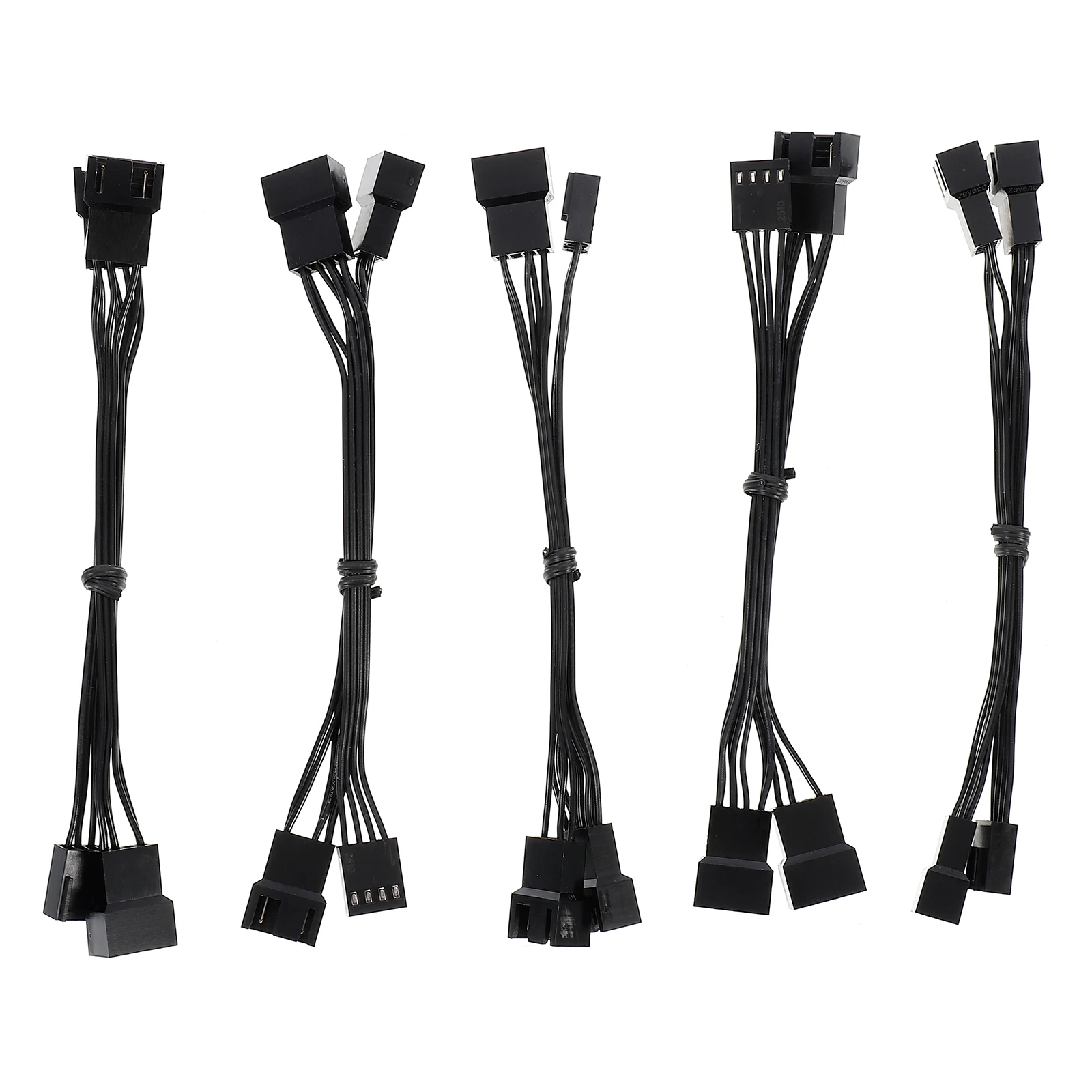 

5 Pcs For Pc Adapter Cables 4 Pin Extension Splitter Power Connector Notebook Cooler PC Fan Splitter Fan Cables