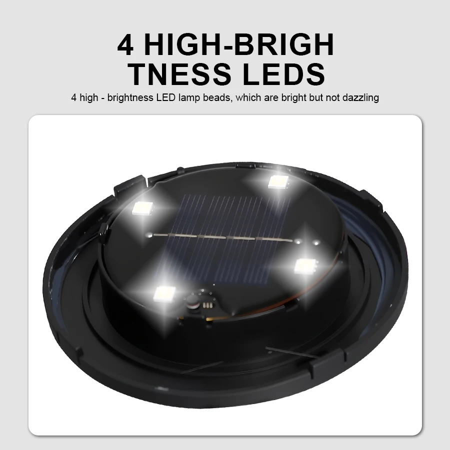 Solar Stone Lights Outdoor, Waterproof Solar Powered Rock Light,Outdoor Landscaping Spotlights Outdoor Solar Garden Lights