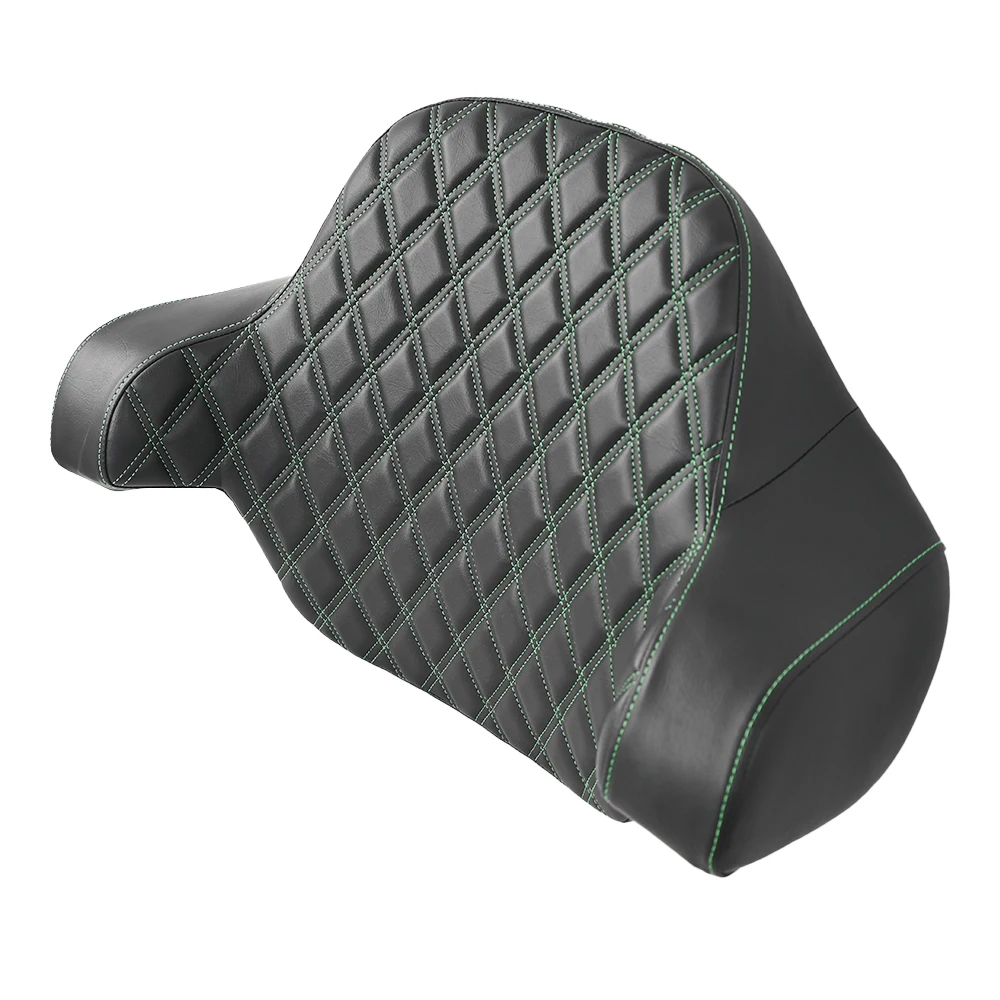 Motorcycle Parts Diamond King Size Tour Pack Backrest Pillow Pad Passenger for Street Glide Road Glide Ultra Limited 14-26