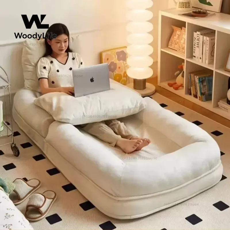 Human kennel lazy sofa tatami backrest cushion integrated balcony home sofa floor futon seat pier