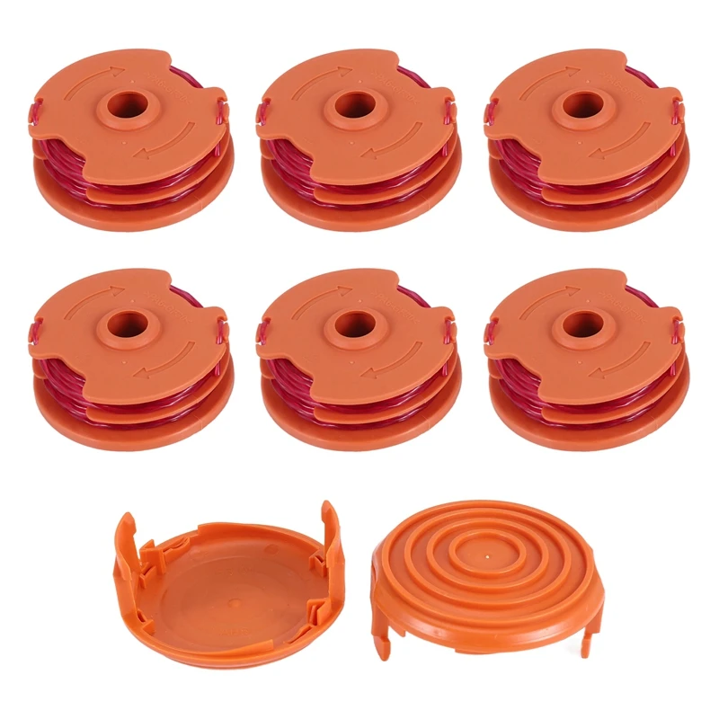 

Сменные катушки Weed Eater для Worx WA0007 WG116 WG119, триммер для струн, обрезной катушкой, запасные части для лески, автоподача