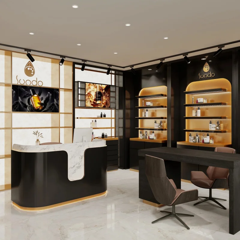 custom.Custom Beauty Retail Makeup Shop Interior Design & Cosmetics Display Furniture Layout Shops