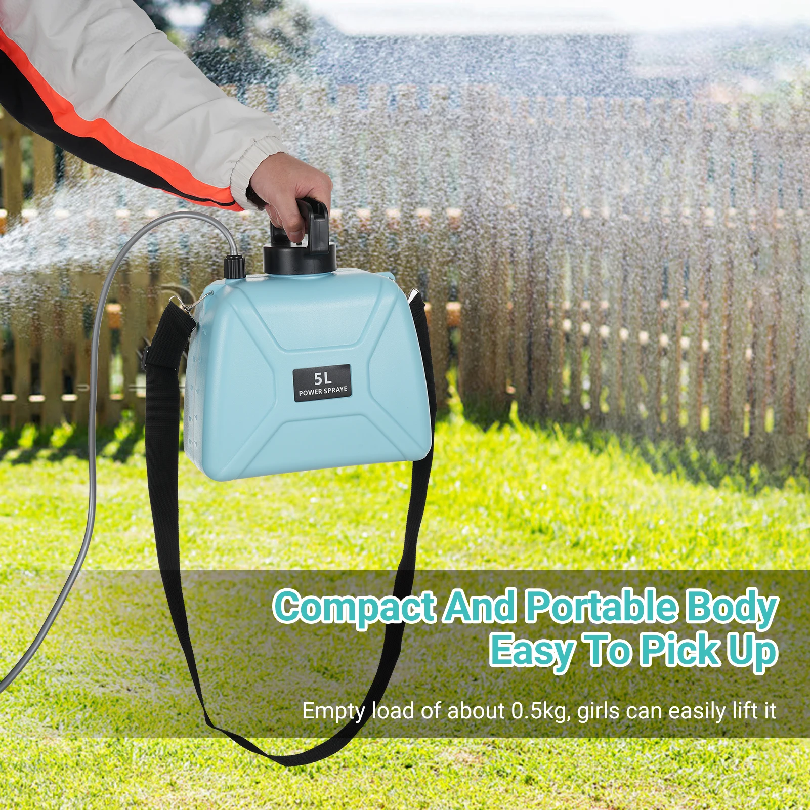 

Электрический садовый опрыскиватель на плечо с USB-зарядкой, ручной электрический распылитель для сельского хозяйства с 3 насадками для распыления, 5 л