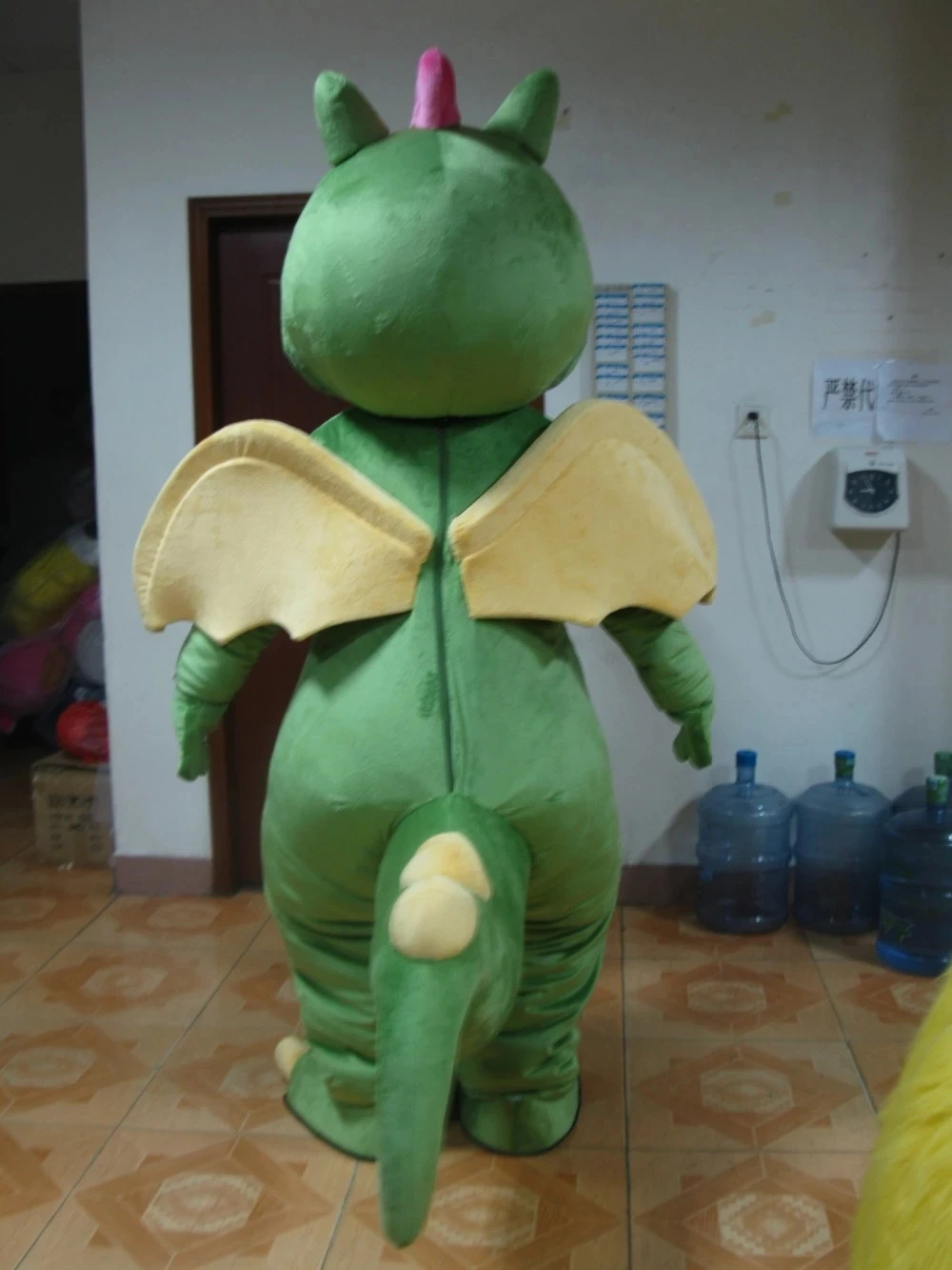 Traje de mascote dinossauro verde para adulto, Dragon Cartoon Doll, Halloween Rave Party, Dia dos Namorados, Role Play engraçado, Anime Show