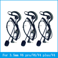 Football Referee Judger Arbitration Referee Bicycle Conference Earpiece Earphone For V4 V6 FBIM Goref Helmet Headset