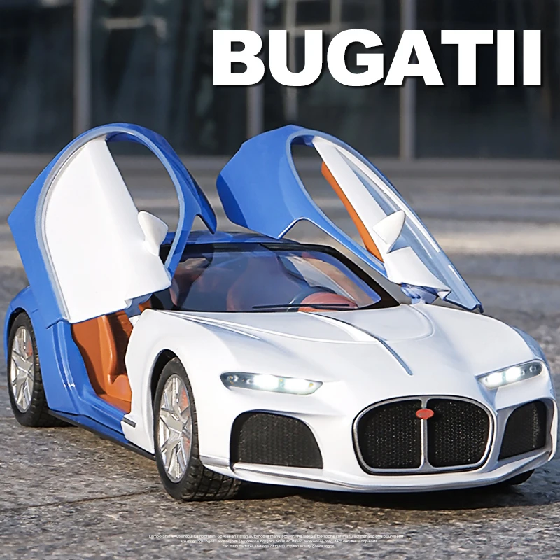 

1:24 Bugatti Atlantic Supercar Collectible Alloy Model Car Diecast Metal Toy Vehicle Simulation Sound and Light Childrens Gift