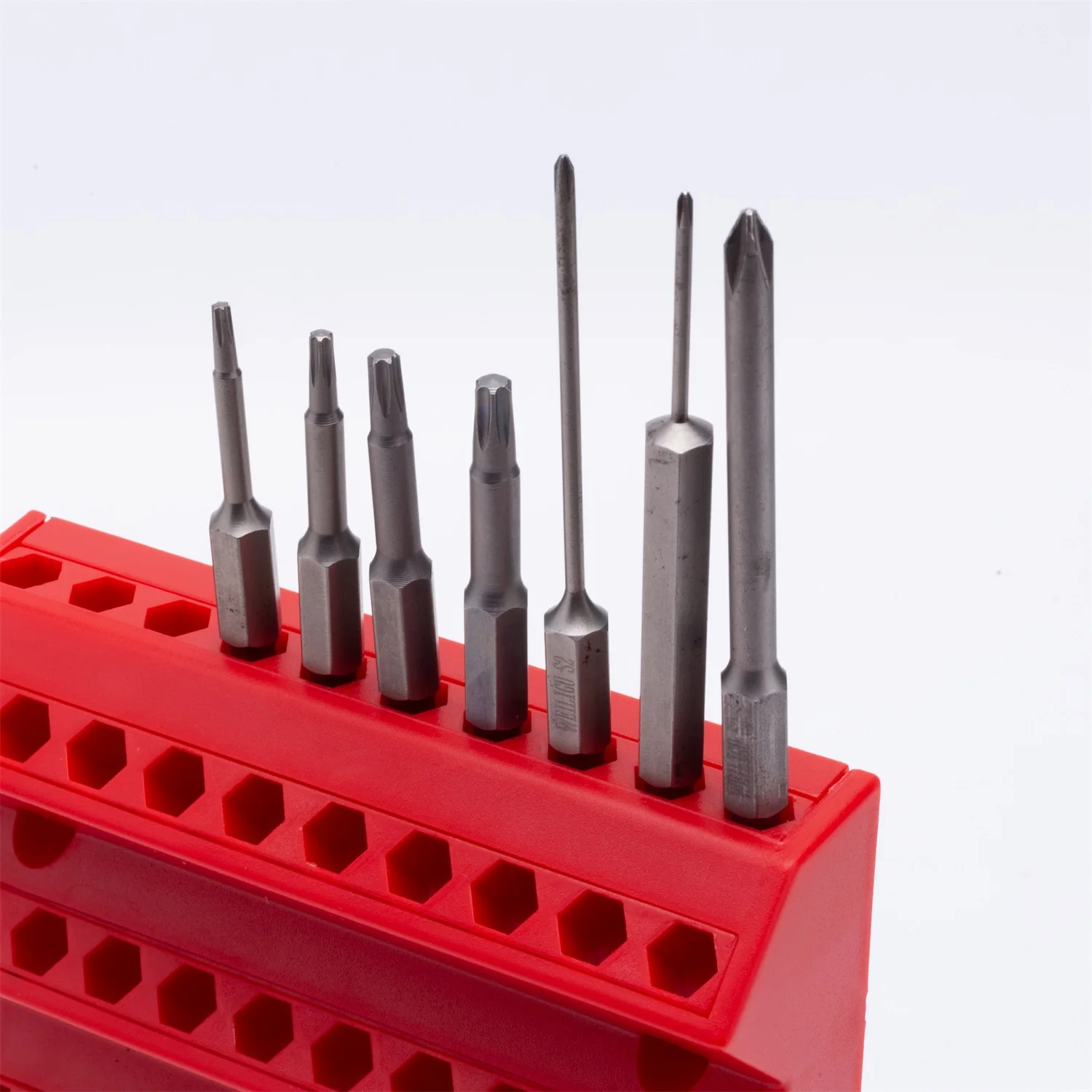 Hex Bit Holder Rack Hole Bit Storage 1/4 Inch Hex Screwdriver Organizer 1/4 In Hex Holder
