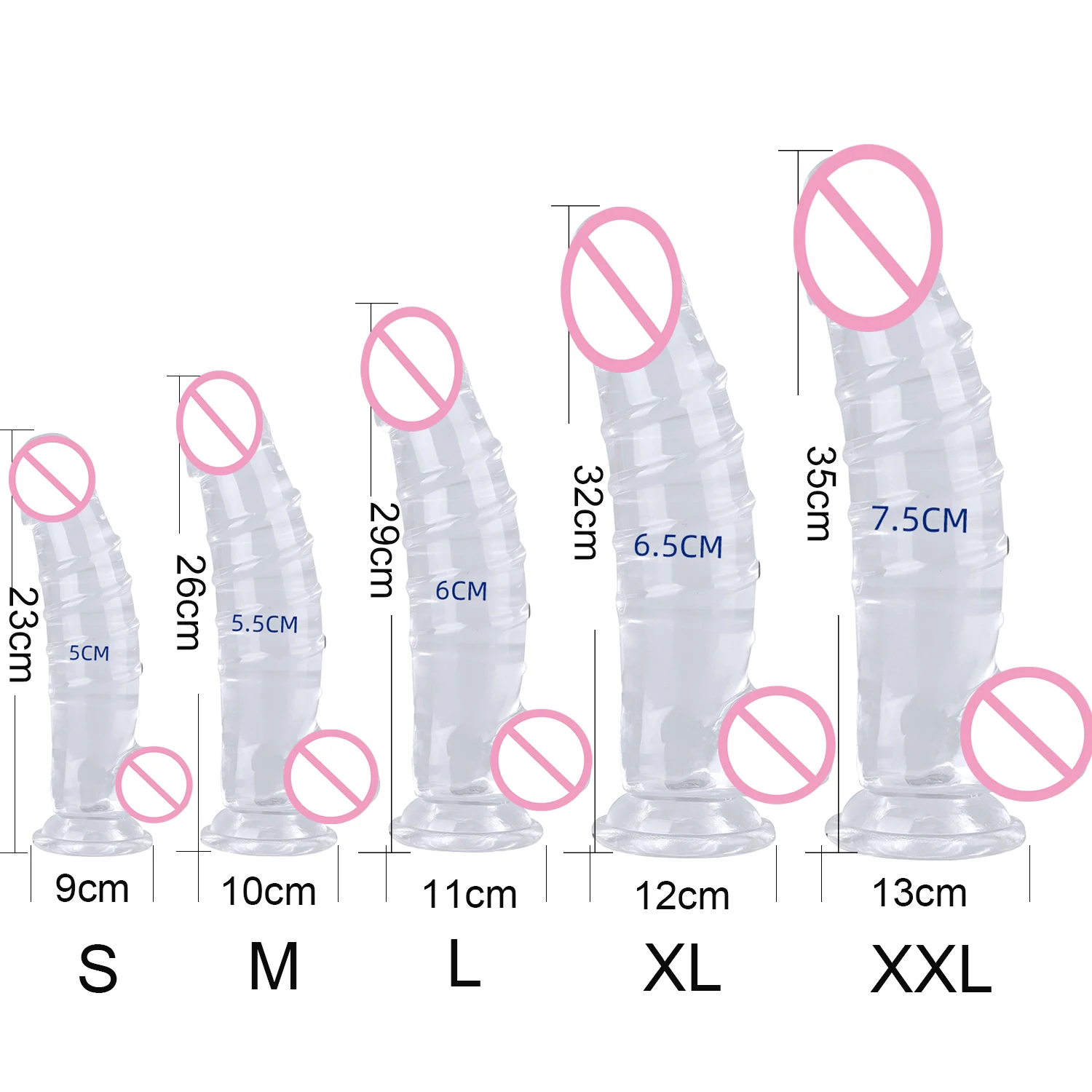 5 حجم دسار واقعية القضيب 35 سنتيمتر كبير ديك شفط كأس قضبان اصطناعية الإناث الاستمناء البظر محفز مثليه الجنس لعب للنساء