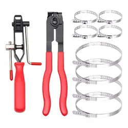 10 Pieces CV Boot Clamp Pliers Set Hose Band Axle Pliers for Most Car