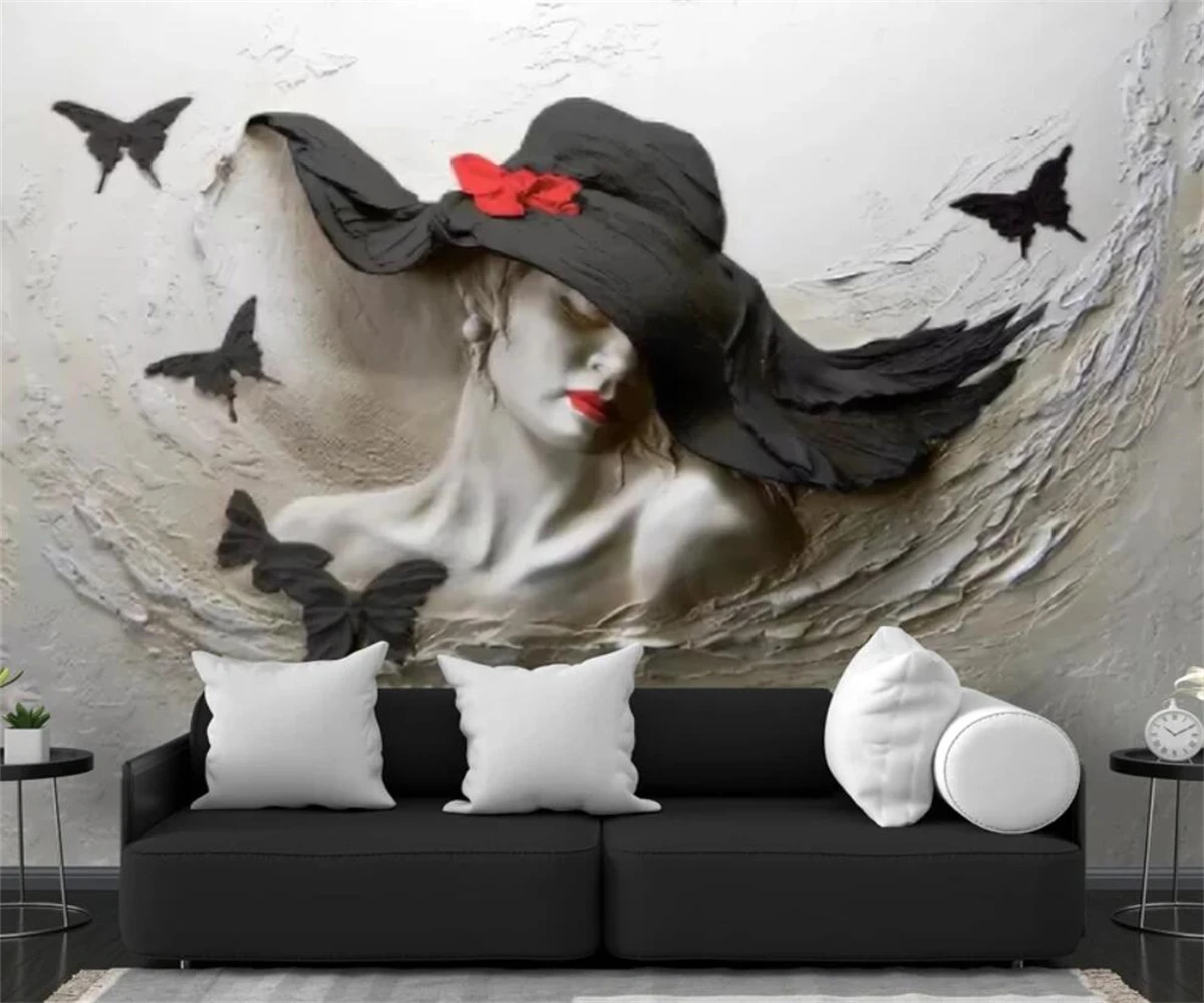 

beibehang Customized modern hand-painted watercolor beauty rose background decoration painting bedroom living room wallpaper