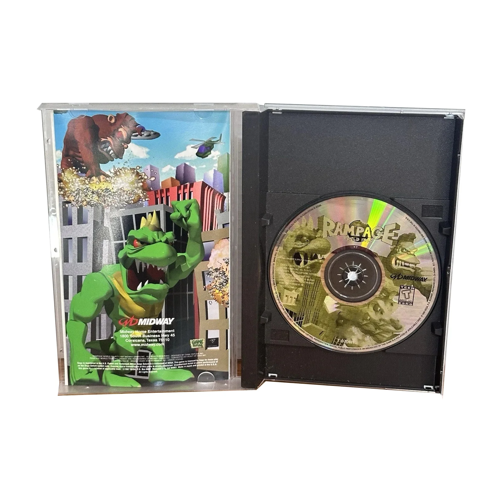 Saturn Copy Disc Game rampage world tour Unlock SS Console Game Optical Drive Retro Video Direct Reading Game