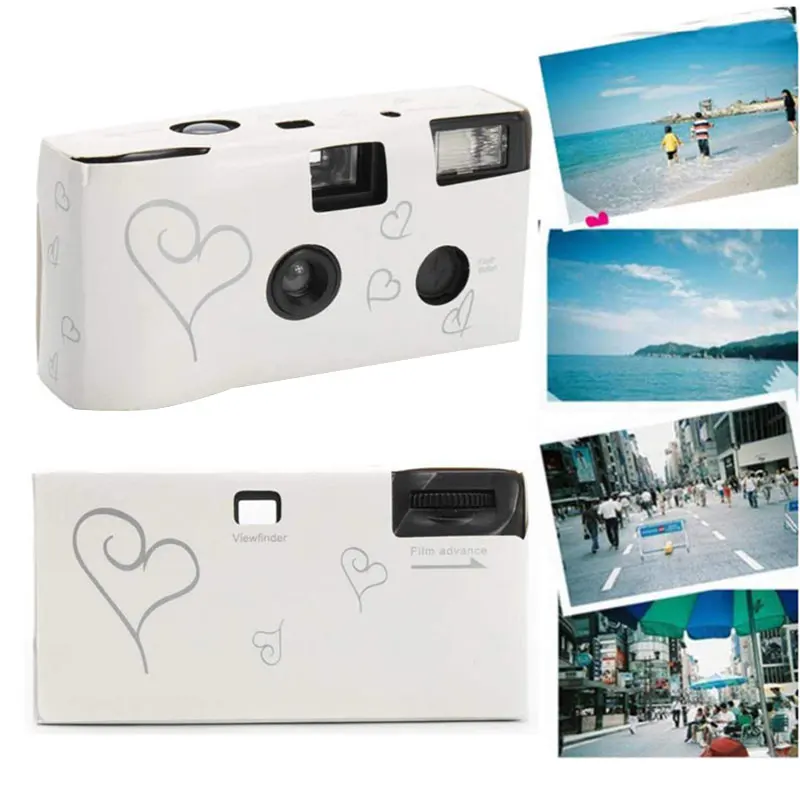 Single-Use Camera, 35mm Film, Built-in Flash - Perfect for Party Snapshots, Travel Photography - Full / Half Frame Film Camera