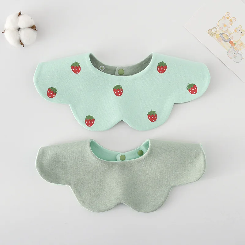 

Newborn Baby Cotton Bibs Floral Pastoral Style Boys Girls Burp Bandana Scarf Saliva Towel - Unisex Baby Clothing Accessory