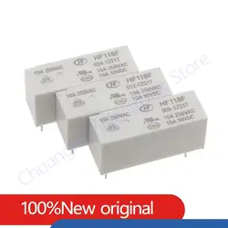 New Relay JQX-118F HF118F-005-1ZS1T HF118F-012-1ZS1T HF118F-024-1ZS1T HF118F-005 012 024 048-1ZS1T 5V 12V 24V 48V 5PIN 10A