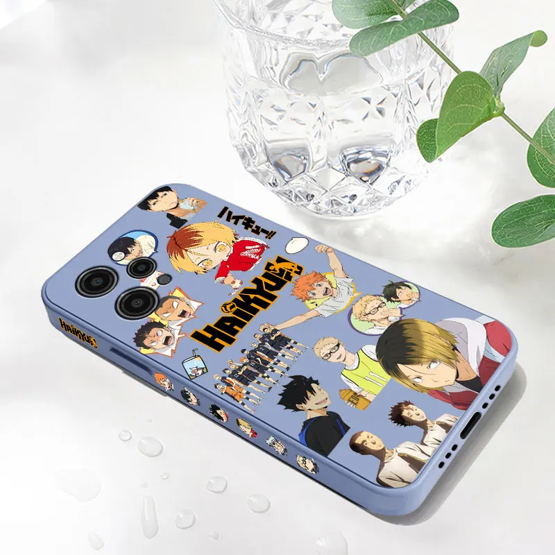 Volleyball Boy Haikyuu Phone Case For Xiaomi Redmi 12C 10 10C 10A 9 9T 9A A1 K20 K30 K40 Pro Plus 4G 5G Liquid Silicone Cover