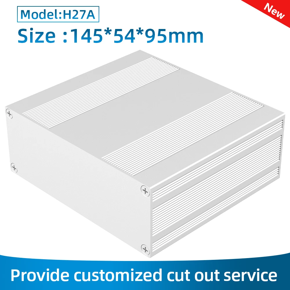 Junction Box Anodizing Aluminium Enclosure CNC Service H27 145*54mm