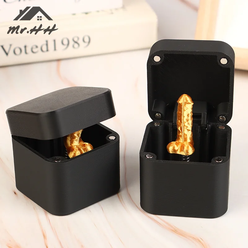 Prank Middle Finger in a Box Model Funny Novelty Prank Party Ornament Surprise Gift Pop-Up Box Christmas Creative Gifts