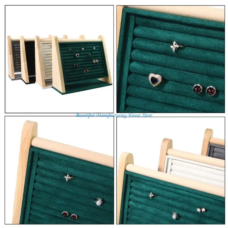 رف مجوهرات جذاب E56A، رف تنظيم فعال للأقراط والإكسسوارات #2