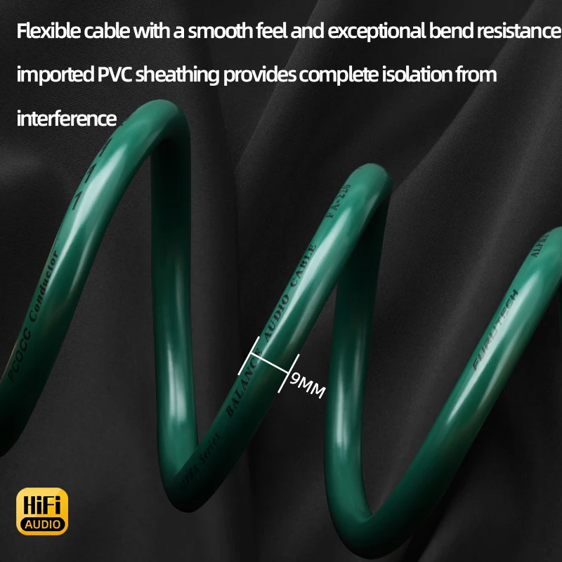 ATAUDIO HiFi RCA Cable for CD Player Amplifier 7N OCC 2-core with Shielding Hi-end Audio Cord 2RCA Male to 2RCA Male Wire