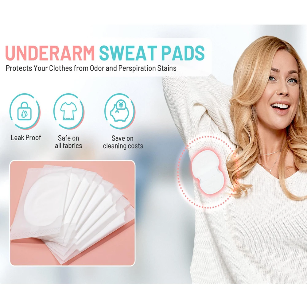 10/20/30pcs Disposable Underarm Sweat Pads Sweat-absorbing Patch Unisex Summer Deodorants Anti Perspiration Cotton Pads